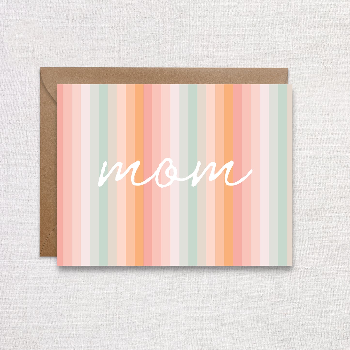Pastel Mother's Day Card. Mother's Day Greeting Card.