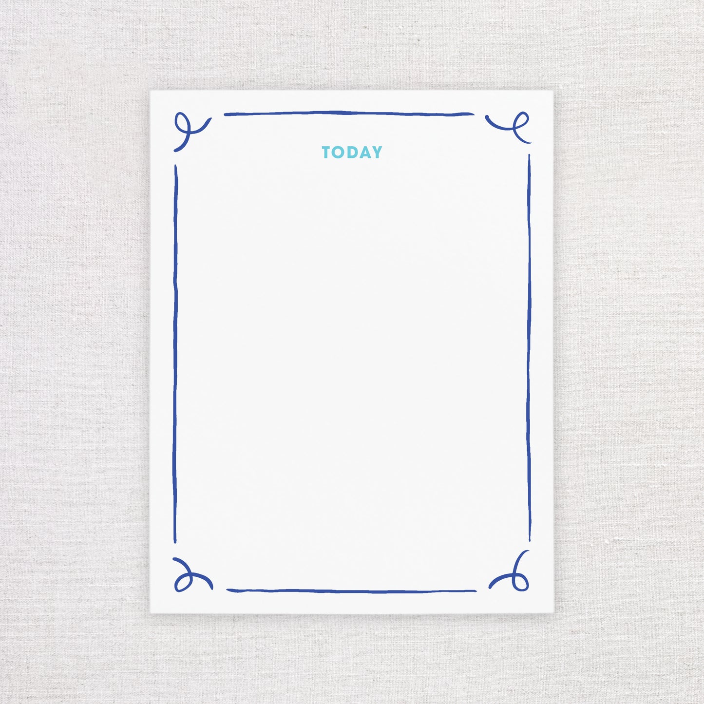 Blue Today Notepad