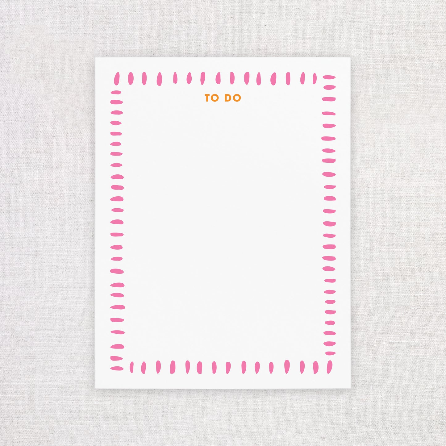 Pink To Do Notepad