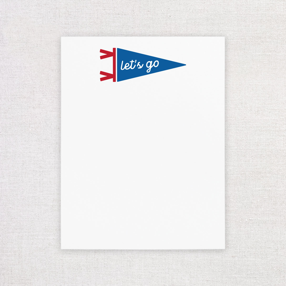 Let's Go Buffalo Pennant 50 Sheet Notepad