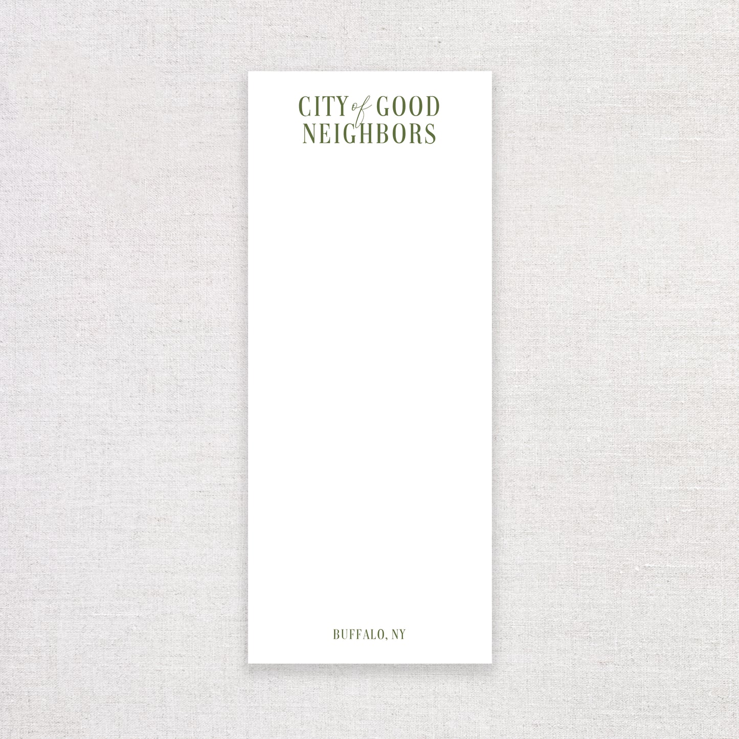 City Of Good Neighbors Buffalo, NY Notepad