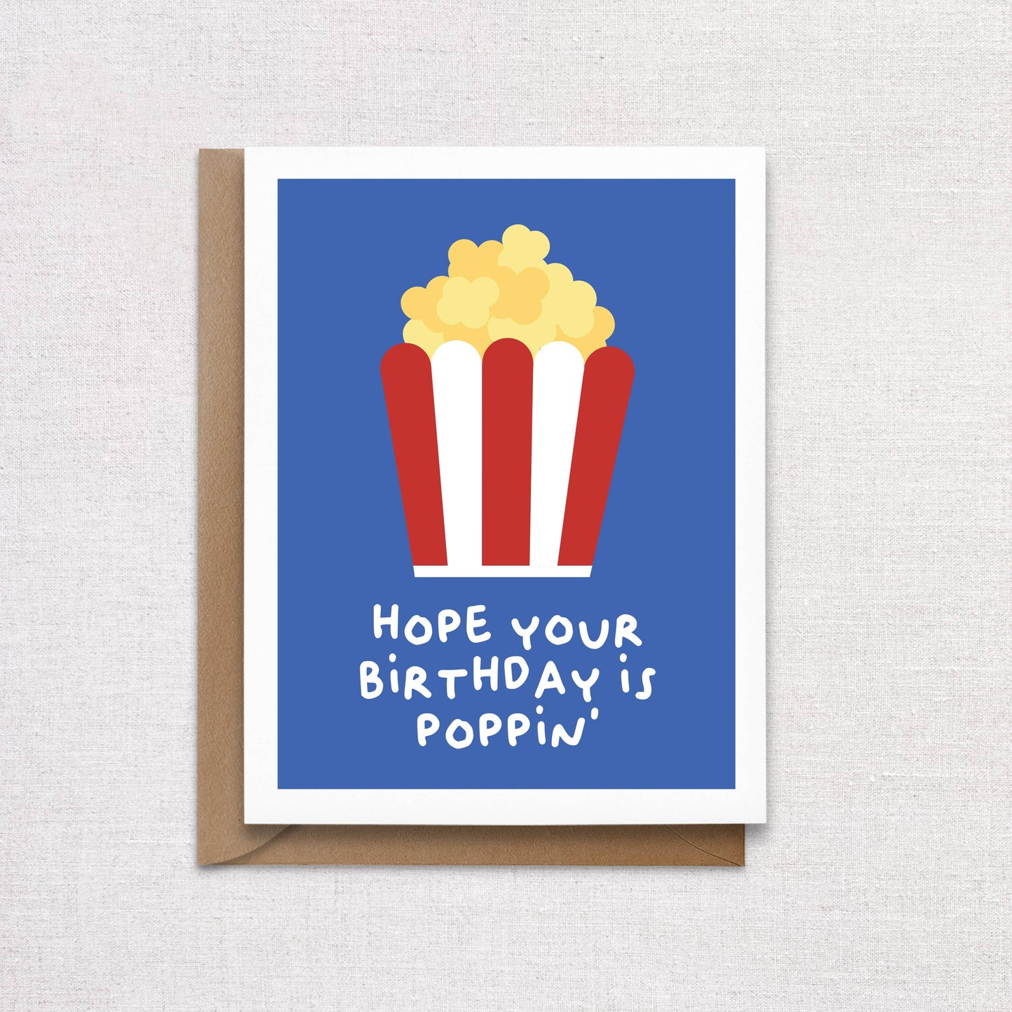 Popcorn Birthday Card