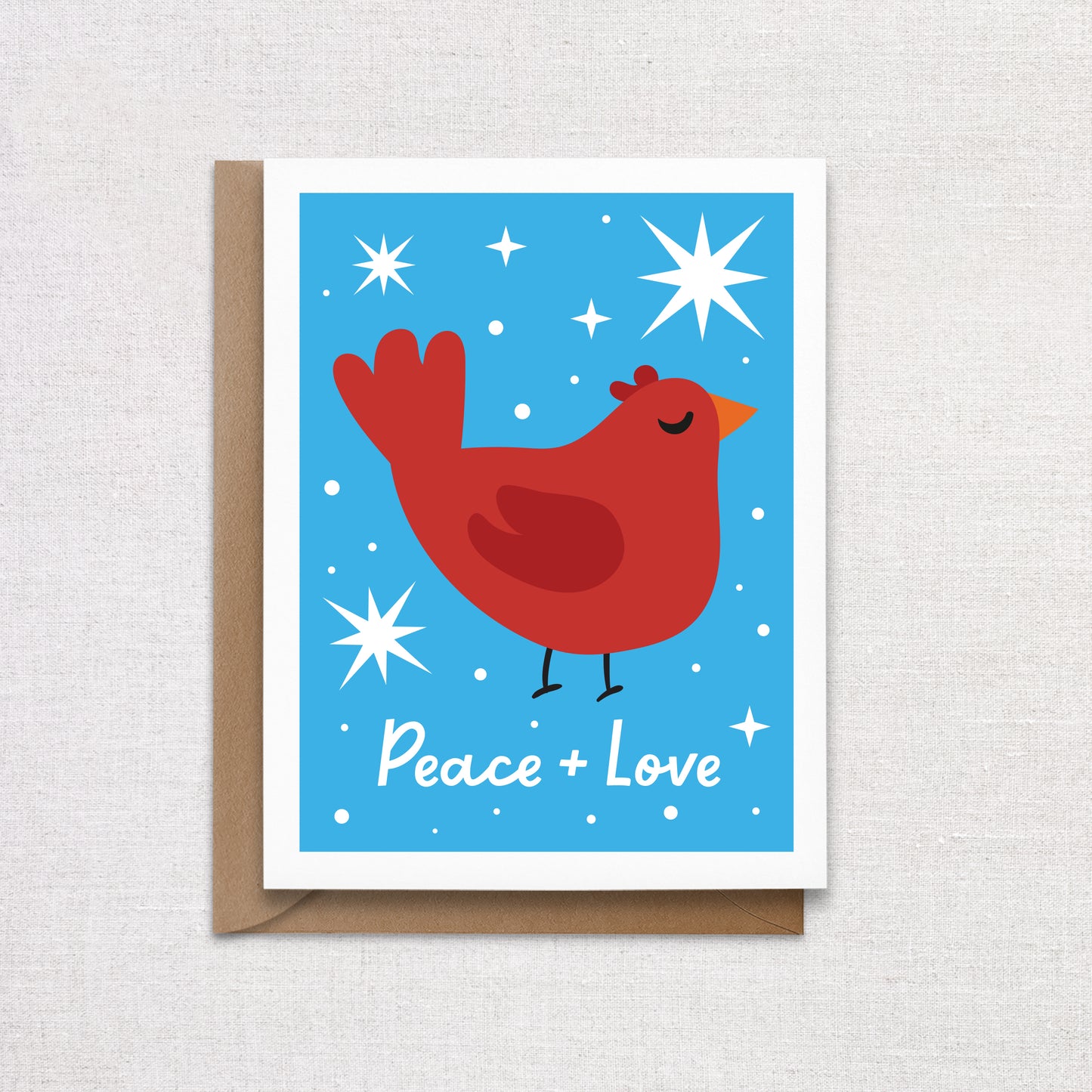 Cardinal Bird Holiday Card