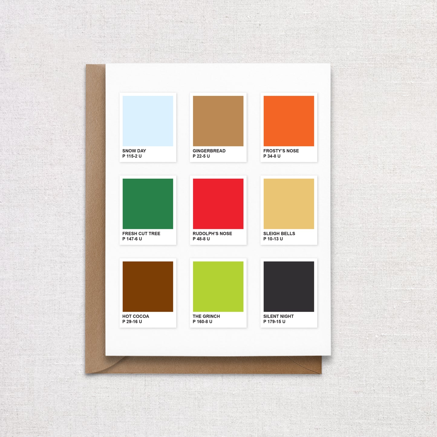 Pantone Colors Artist Holiday Card