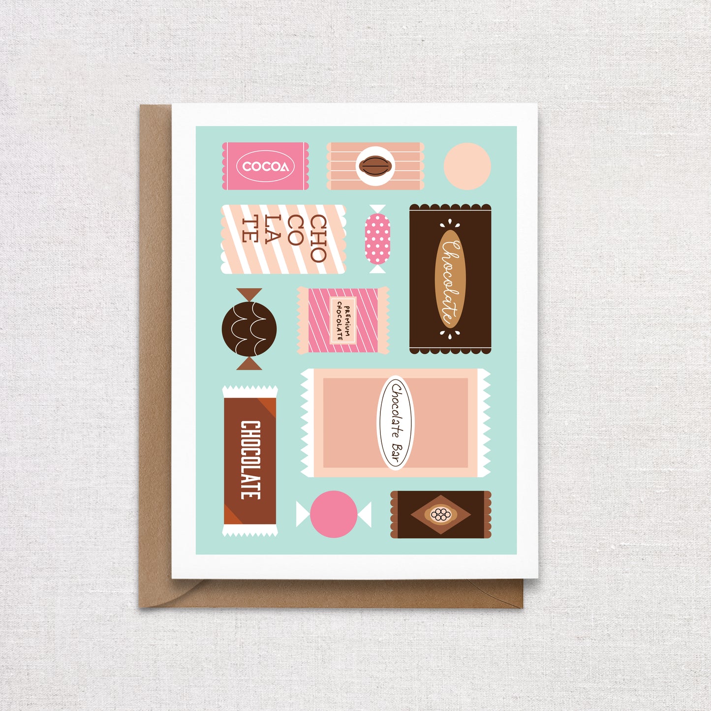 Chocolate Bar Valentine's Day Card
