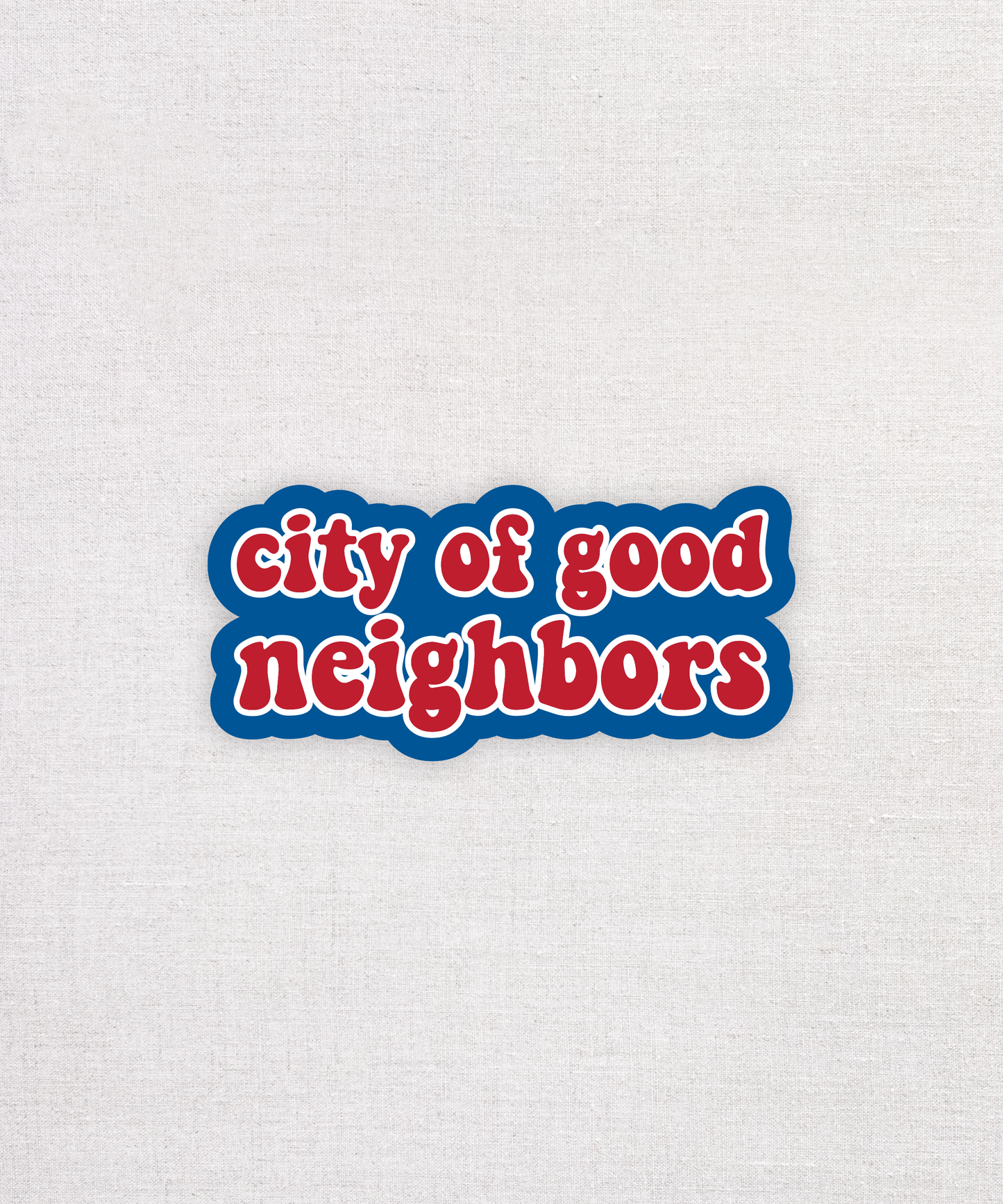 Buffalo, NY - City of Good Neighbors Eco-Friendly Sticker. Sustainable Water Bottle and Laptop Sticker.