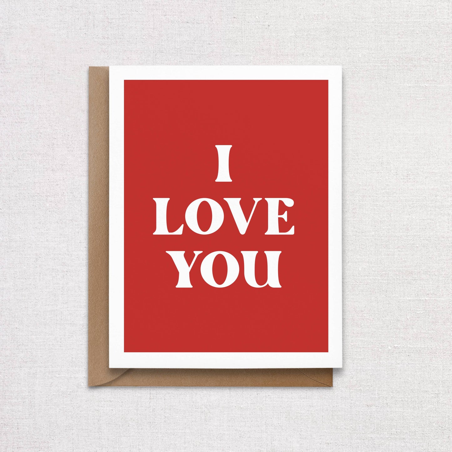 I Love You Red Card