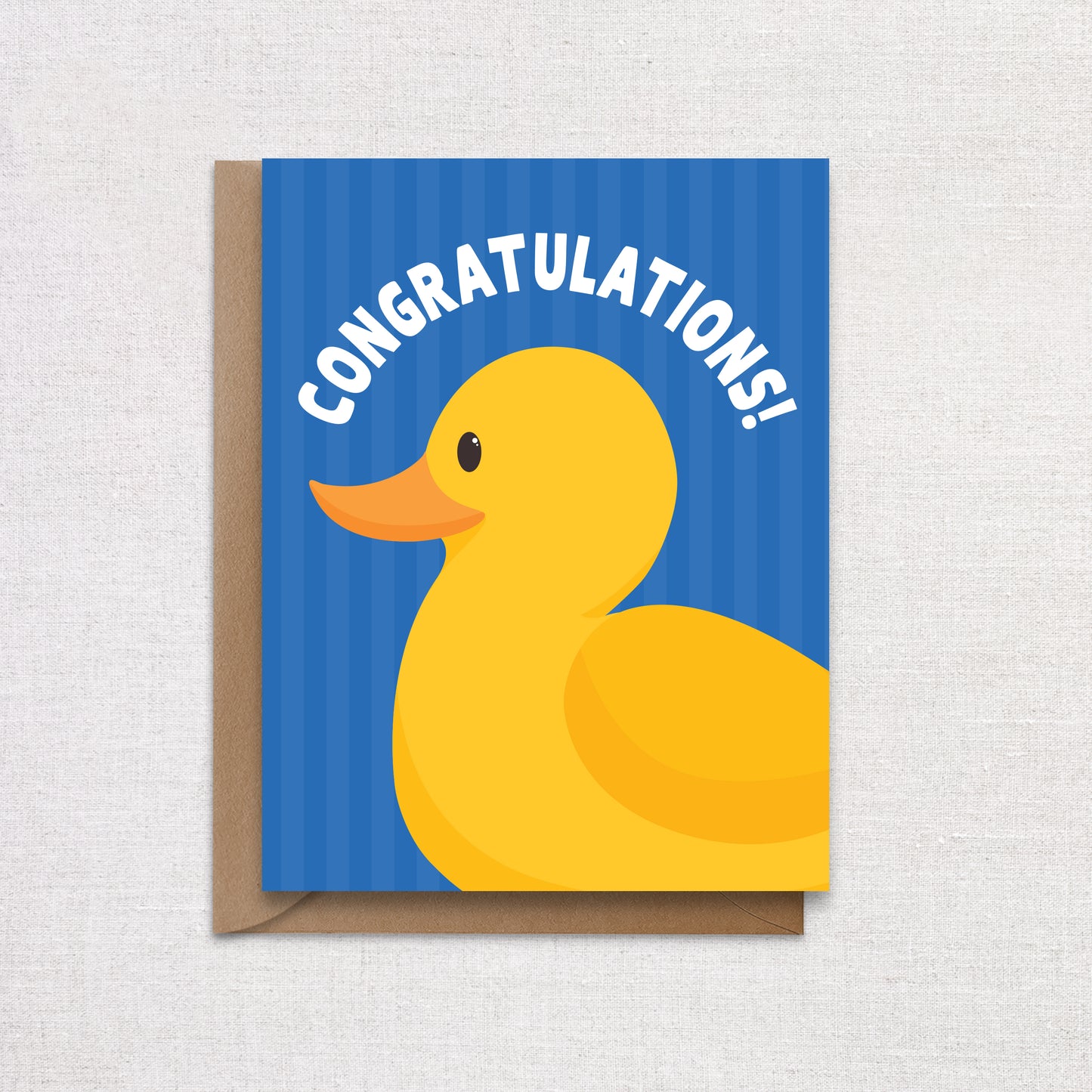 Rubber Duck Congratulations New Baby Greeting Card