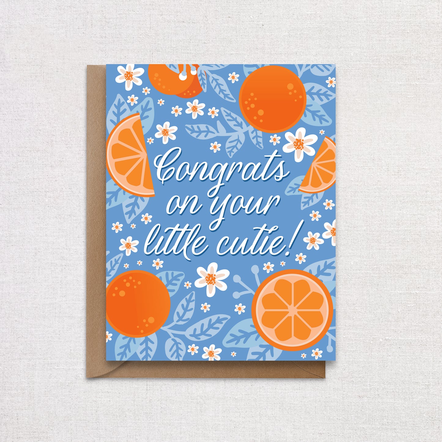 Congrats on your little cutie. New Baby Greeting Card