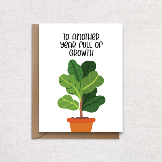 Plant Growth Birthday Card