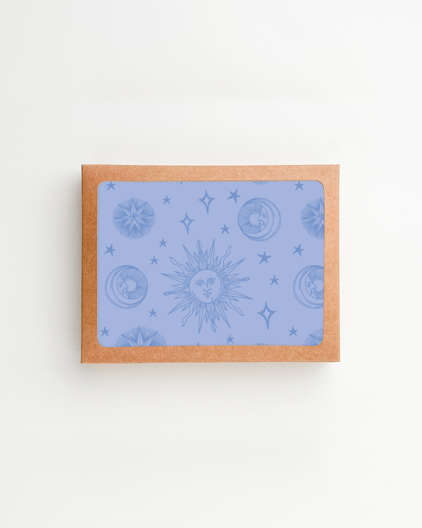 Celestial Moon and Sun with face Notecard Set