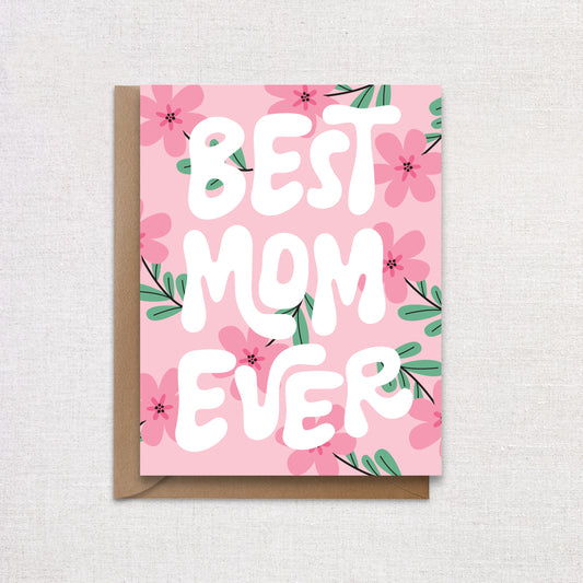Pink Floral Mother's Day Card