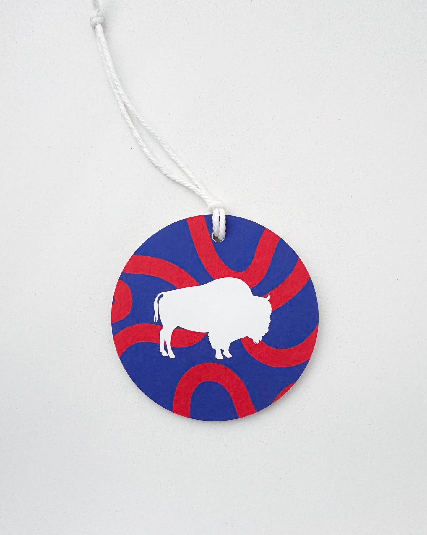 Blue & Red Buffalo Ornament