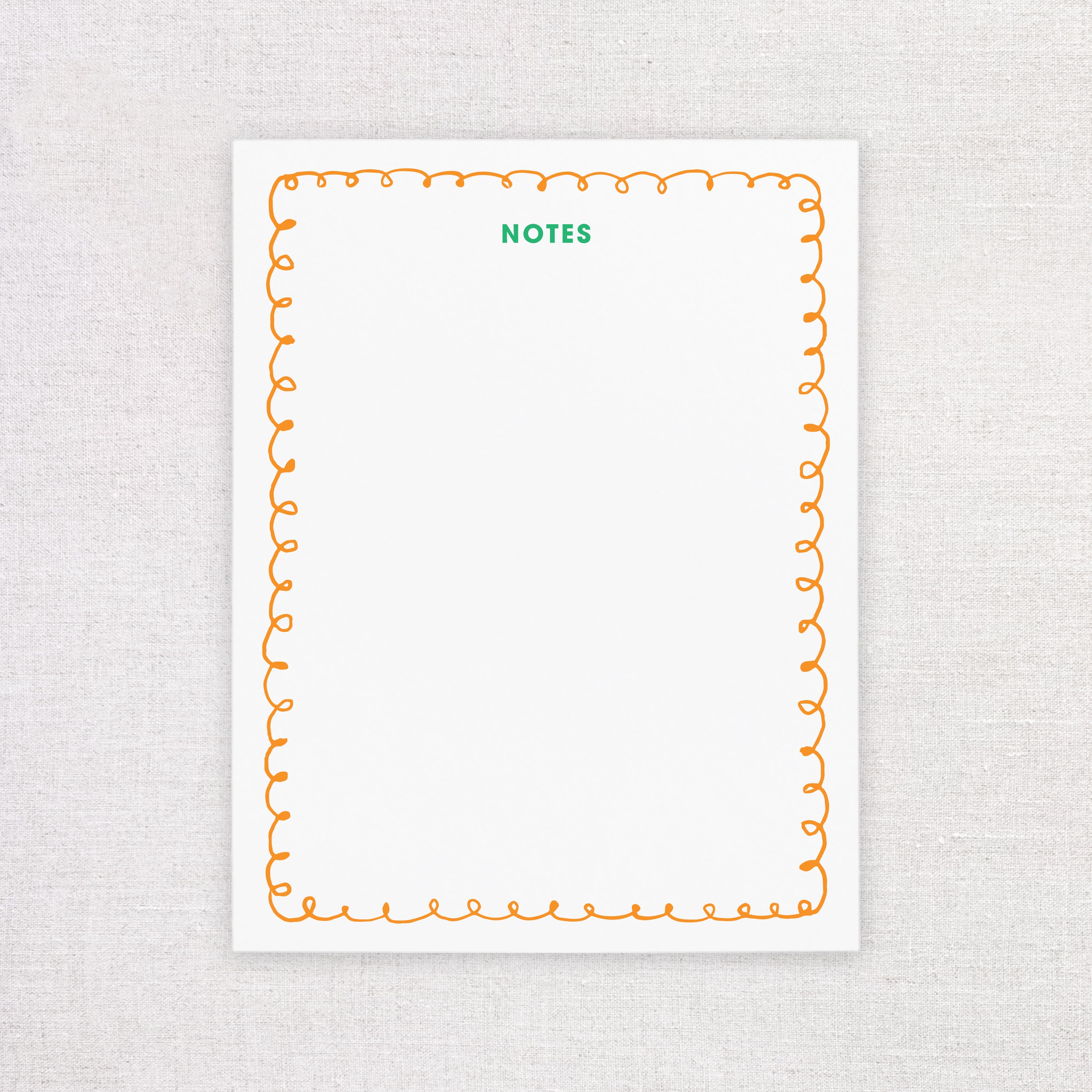 She H Notepad Orange Notes Notepad – HellaHoneyCo