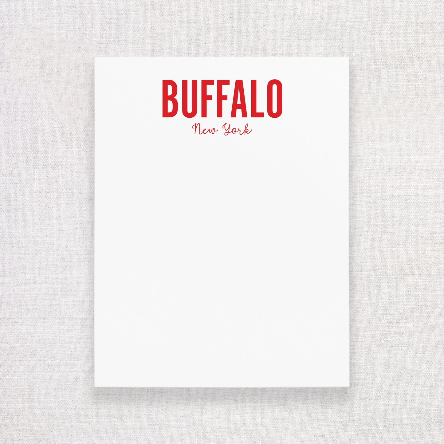 Red Buffalo, NY Notepad