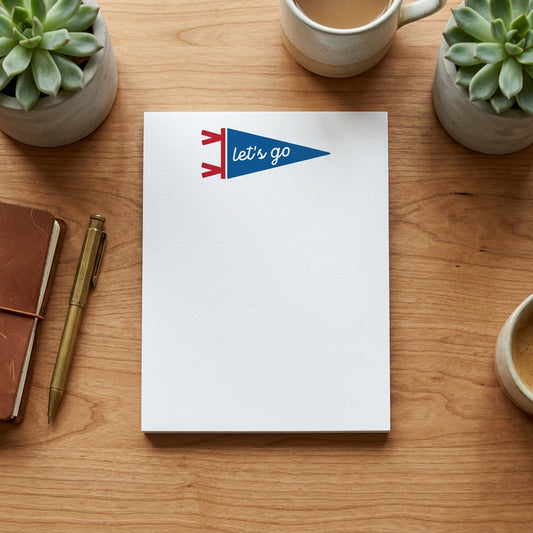 Let's Go Buffalo Pennant 50 Sheet Notepad