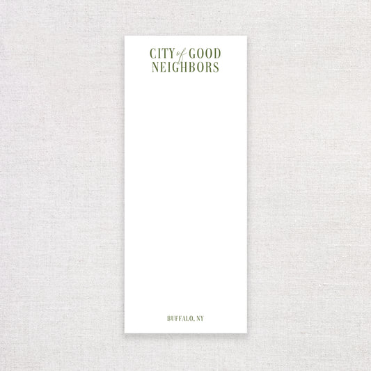 City Of Good Neighbors Buffalo, NY Notepad