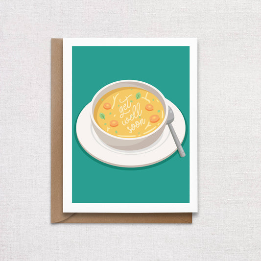 Get Well Soon Soup Greeting Card