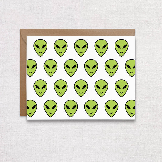 Alien Greeting Card