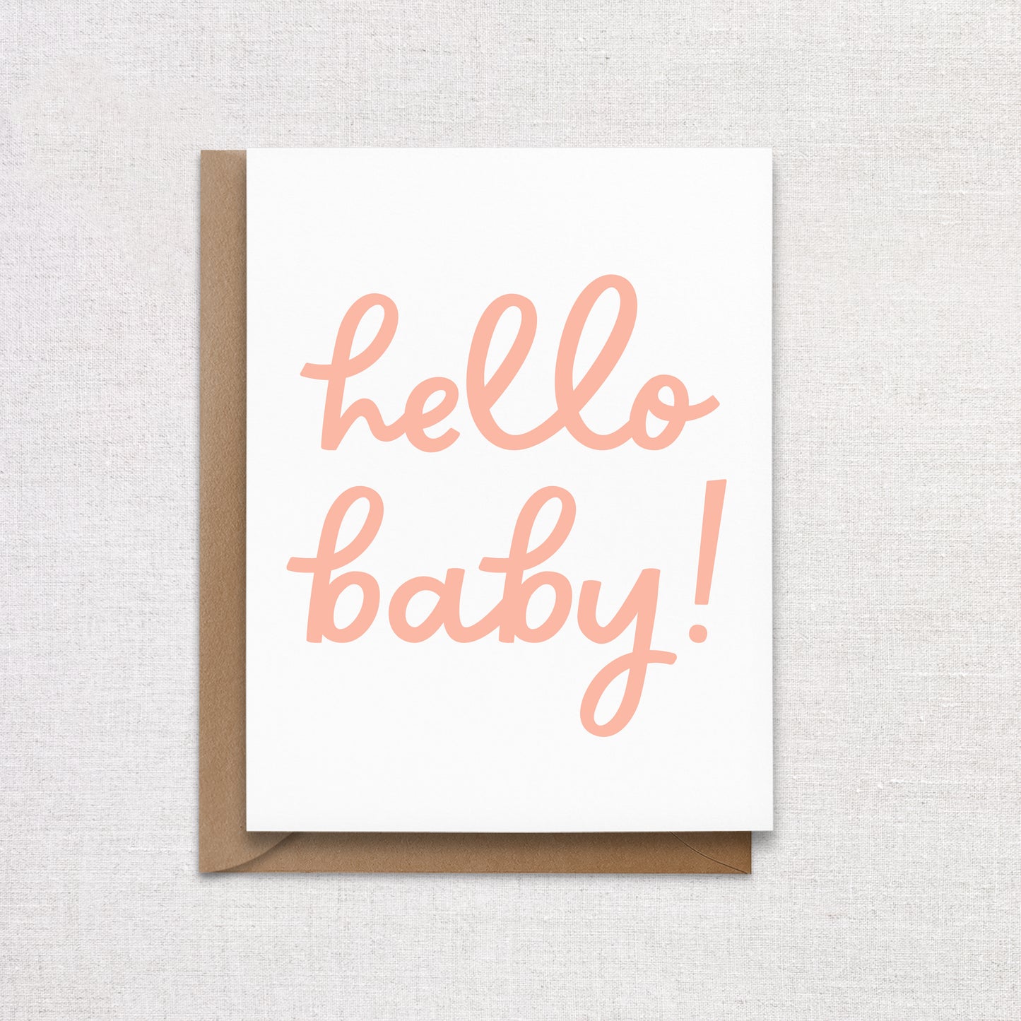 New Baby Greeting Card - Pink