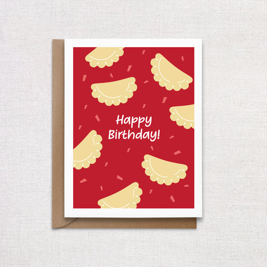 Pierogi Birthday Greeting Card