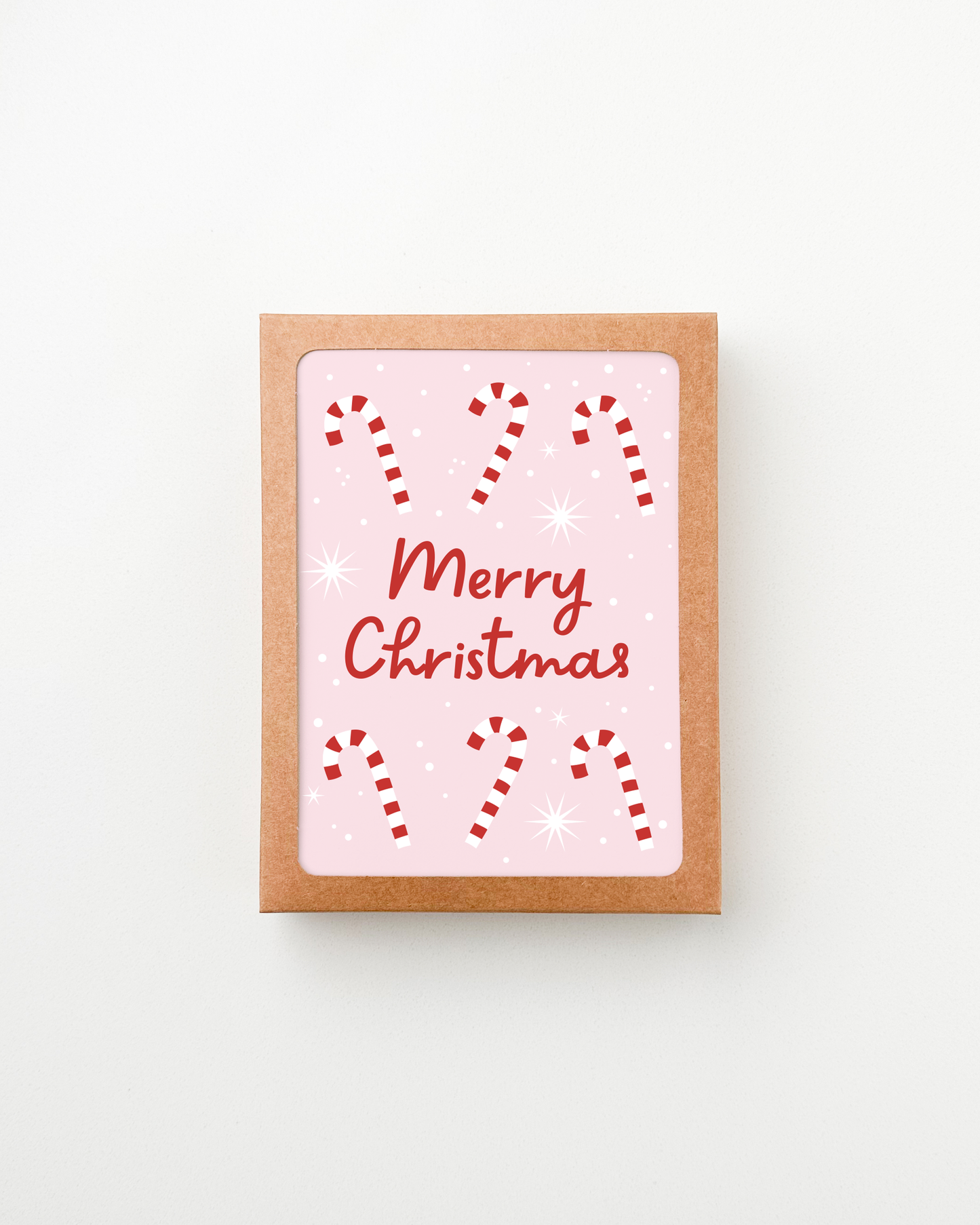 Candy Cane Merry Christmas Holiday Card