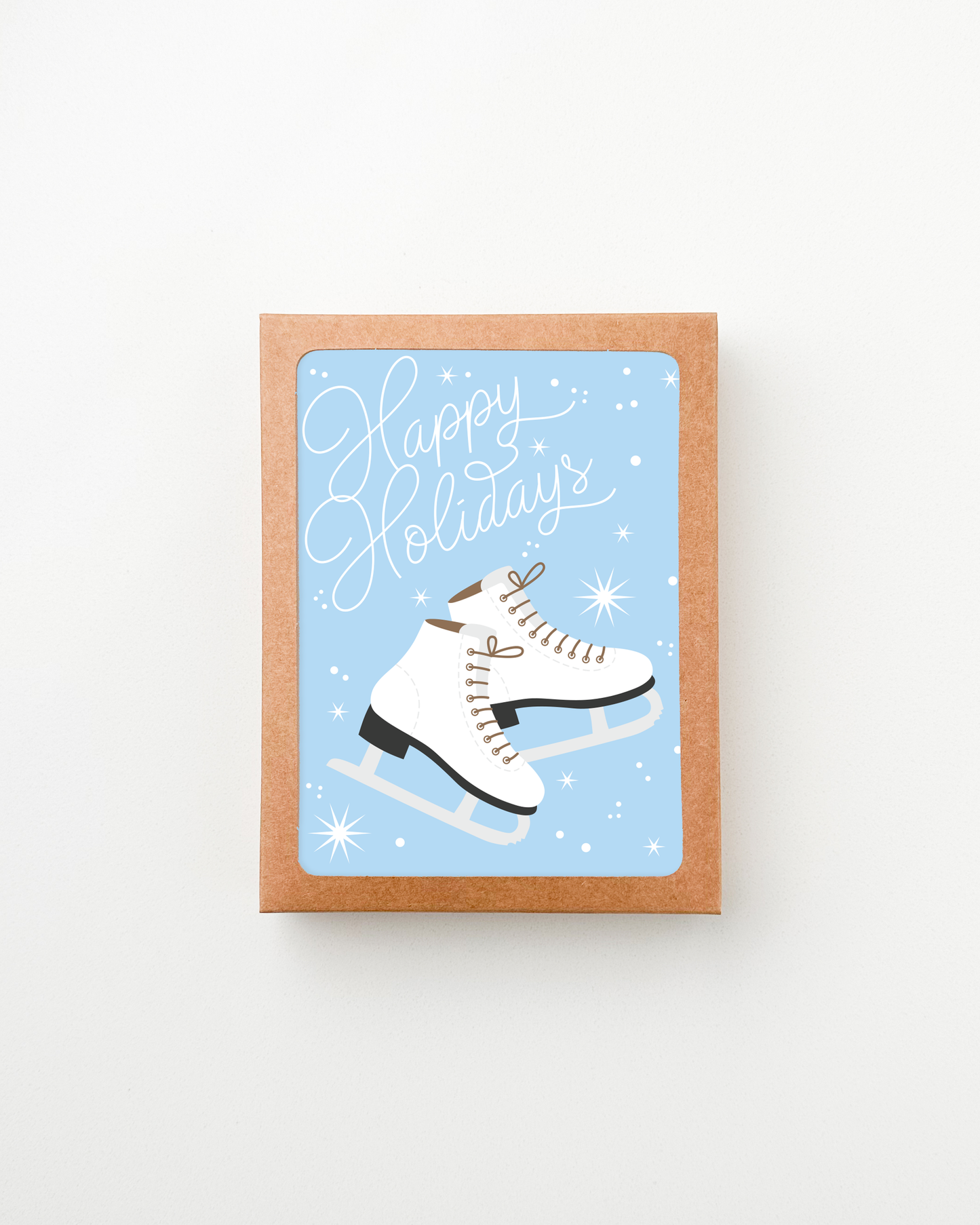 Ice Skates Holiday Card