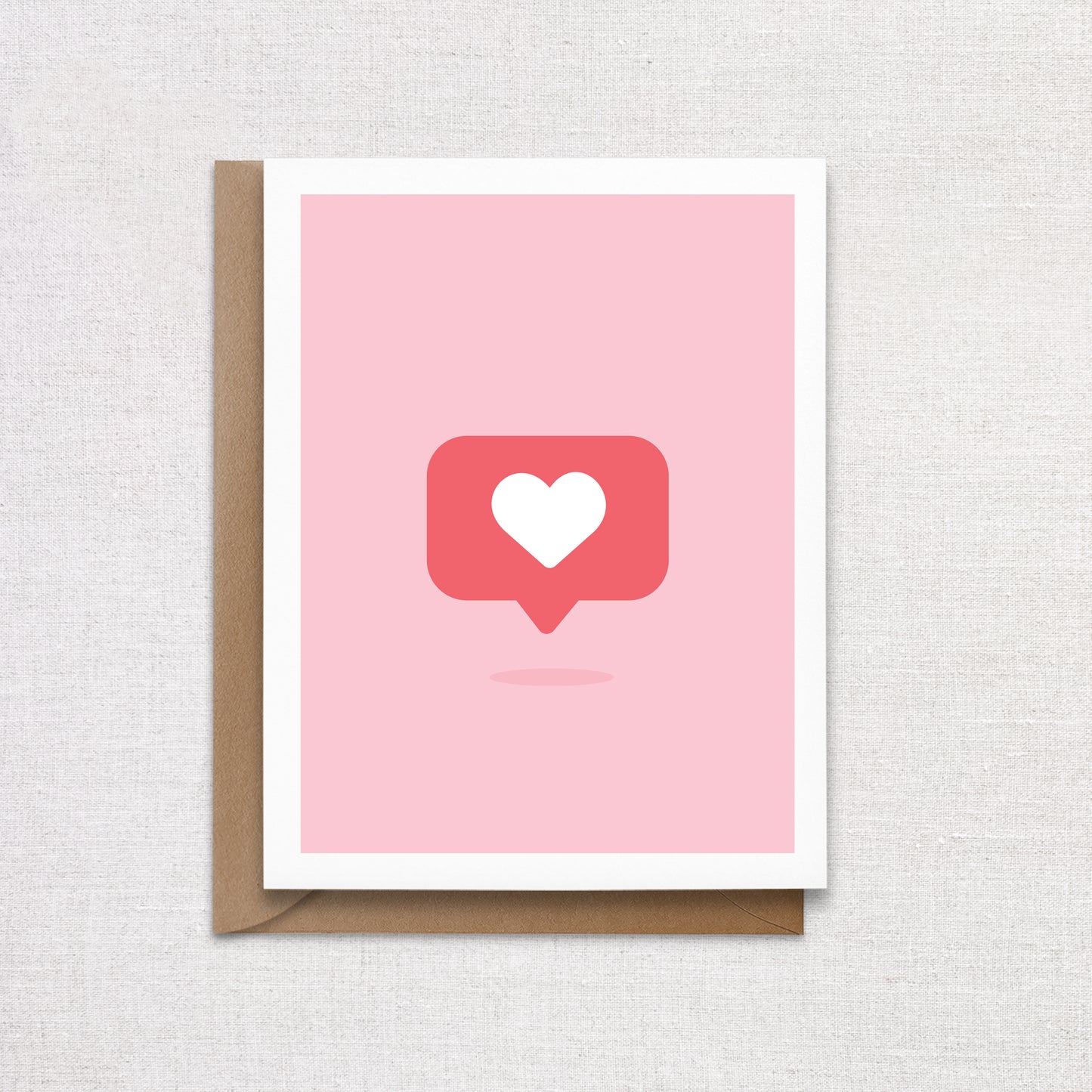 Double Tap Love Button Valentine's Day Card