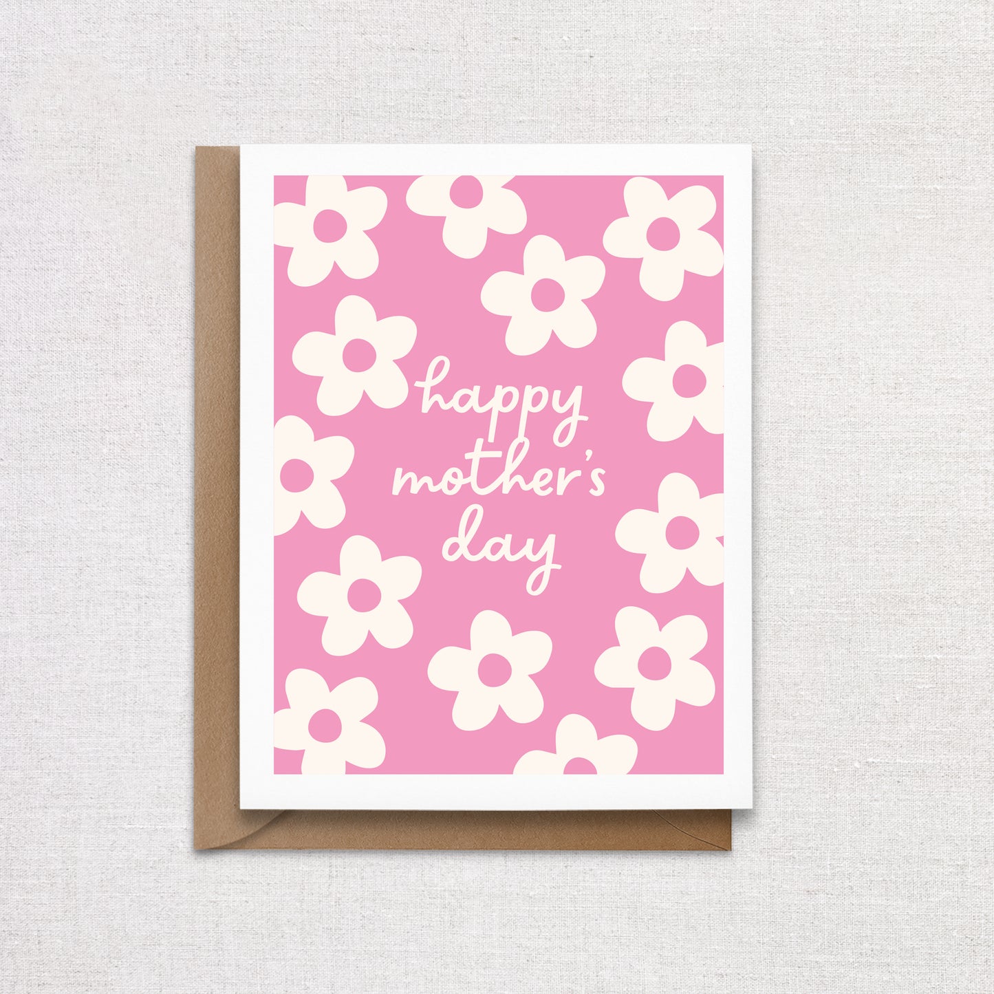 Pink Flowers Mother's Day Card