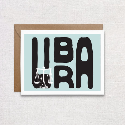 Libra Birthday Card