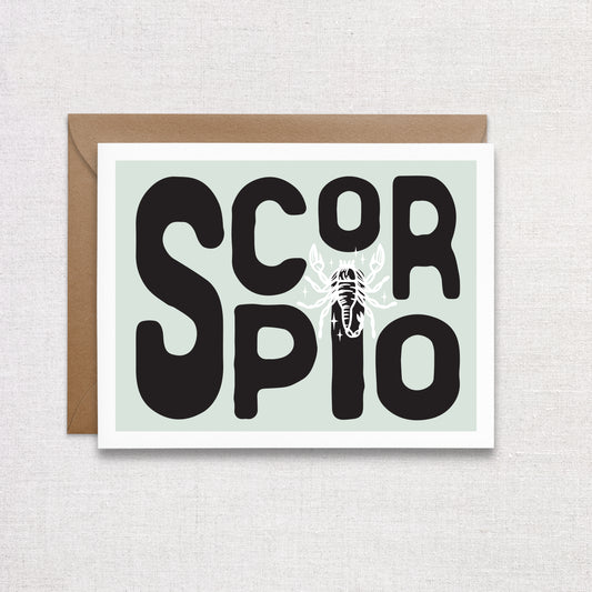 Scorpio Birthday Card