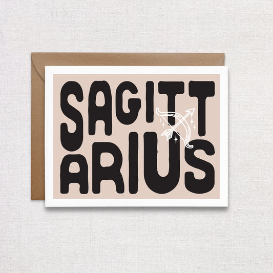 Sagittarius Birthday Card