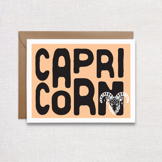 Capricorn Birthday Card