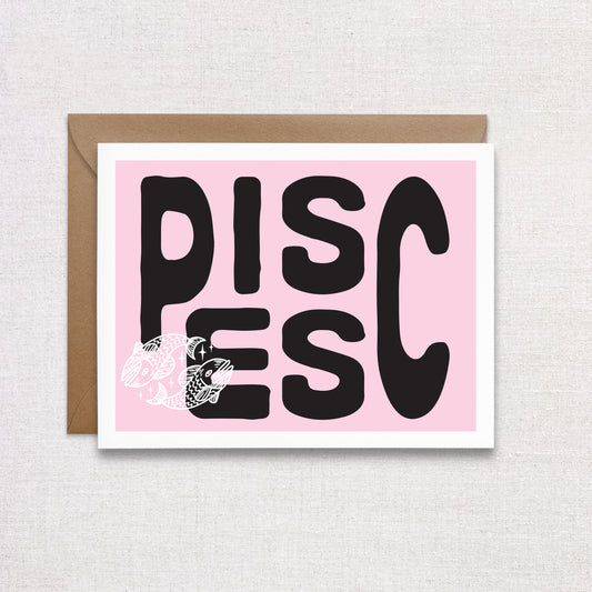 Pisces Birthday Card