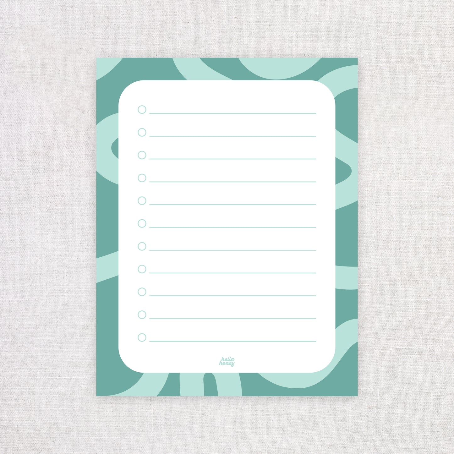 Green Squigle To-Do List Notepad
