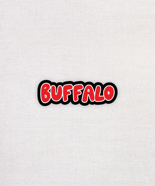 Buffalo, NY - City of Good Neighbors Eco-Friendly Sticker. Sustainable Water Bottle and Laptop Sticker.