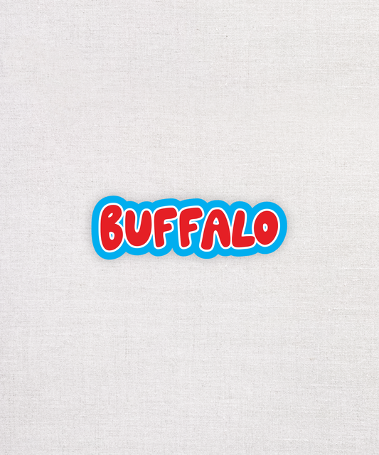 Buffalo, NY - City of Good Neighbors Eco-Friendly Sticker. Sustainable Water Bottle and Laptop Sticker.