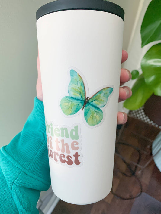 Green Butterfly Sticker