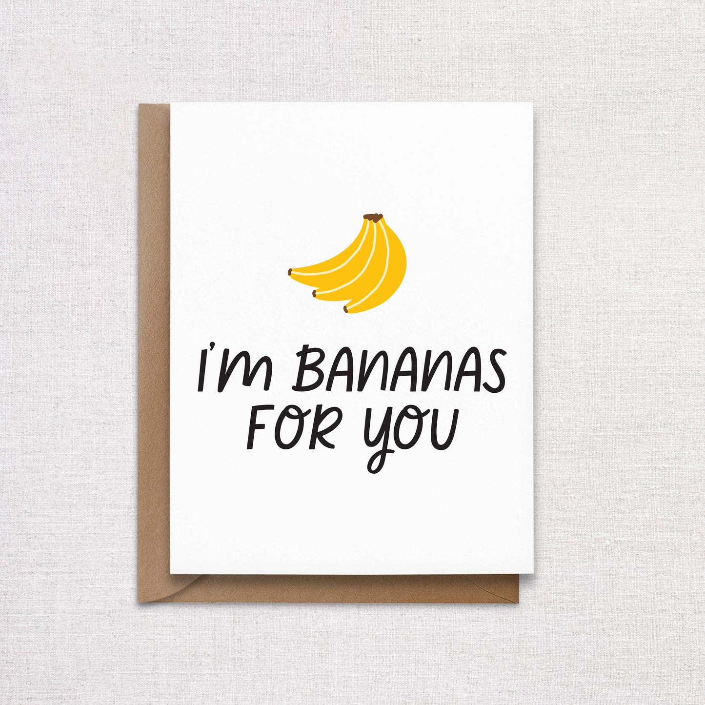 Bananas For You Love Card