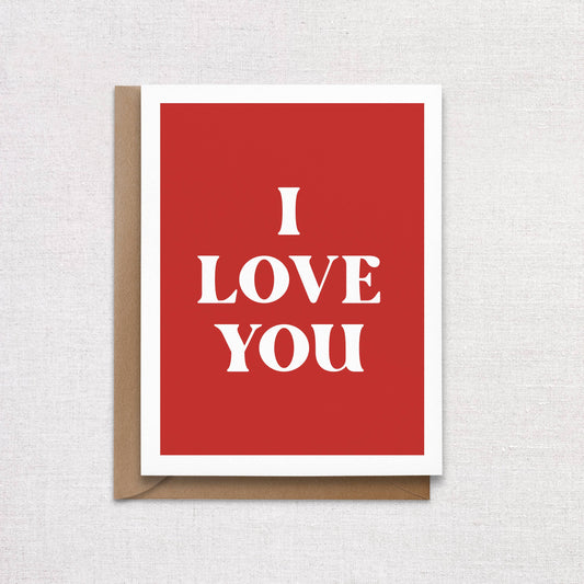 I Love You Red Card