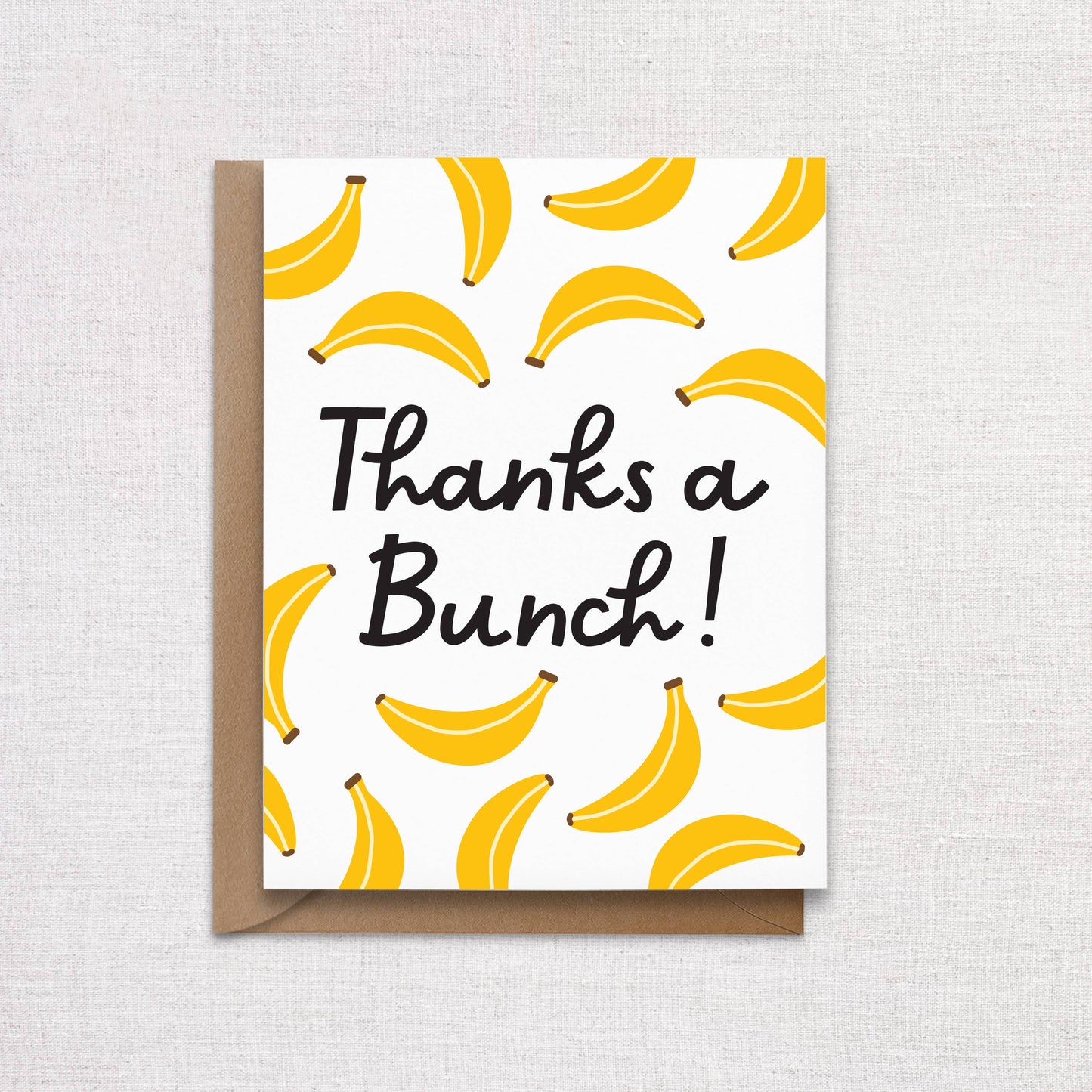 Thanks A Bunch Banana Thank You Card
